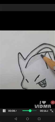 Mewto mega evolution drawing #art