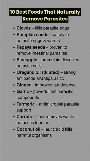 10 Best Foods That Naturally Remove Parasites