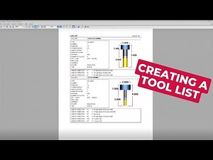 Mastercam 2023: How to Create a Tool List