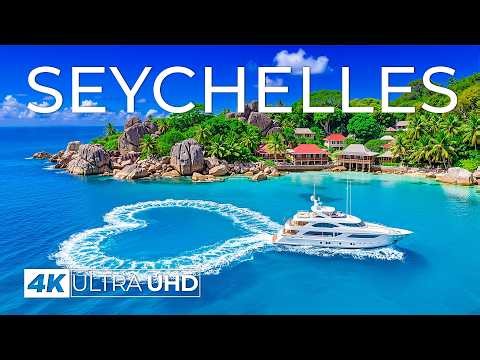 [4K] Seychelles 🇸🇨 Pristine Beaches, Crystal Clear Waters & Luxury Island Resorts Aerial Views