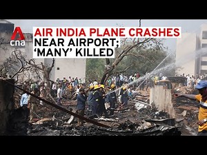 Air India plane crashes after takeoff in Ahmedabad, 'many' killed