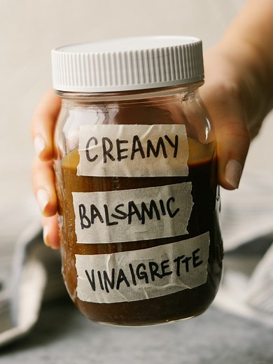 Creamy Balsamic Vinaigrette - Heatlhy Homemade Balsamic Dressing