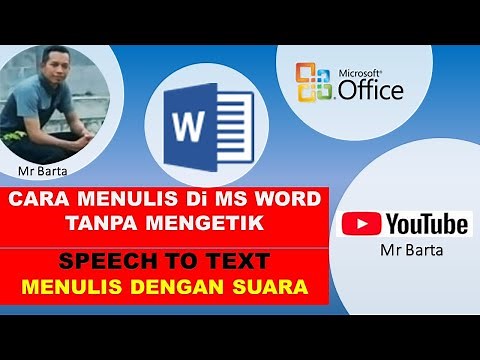 Cara Menulis di word tanpa mengetik | Speech to Text | Mengetik dengan perintah suara