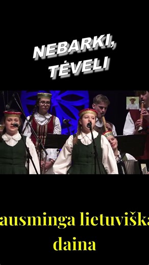 „Nebarki, tėveli“ – jausminga A. Mikalausko daina