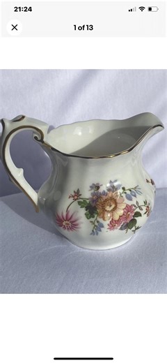 Vintage Royal Crown Derby Cream Jug | Derby Posies Bone China, Gold Gilding - Etsy