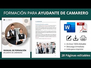 Manual de formación para ayudante de camarero 📖: Guía completa de funciones y responsabilidades