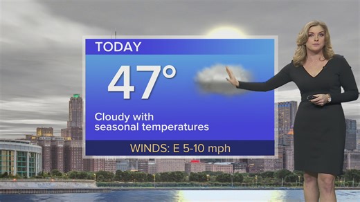 Forecast: Extensive cloudiness continues; seasonal temperatures