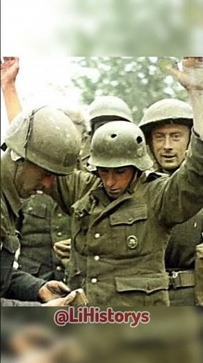 German Soldiers Surrender to US Forces | Rare WWII Photo Restored (Educational Use)