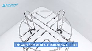 Gravity Fed Water Filter Stand - Include Waterproof Pad and Storage Bag