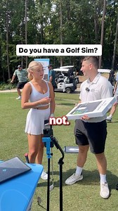 Paired up with @pgamemes to show golfers the Golf Daddy Simulator! The first golf simulator that allows you to play golf at home 🏡 Practice and play golf without needing the space of an expensive conventional simulator ⛳️ #golfdaddy #golfdaddyreview #golfsimulator #golfcave #golf | Golf Daddy