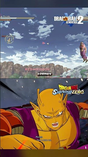 Orange Piccolo's Apocalyptic Burst Comparison | DBX2 Vs Sparking! ZERO