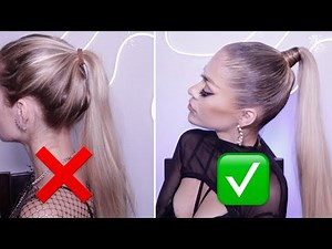 NO MORE BORING PONY! With this tutorial you'll learn how to make a PERFECT sleek high PONYTAIL 😍