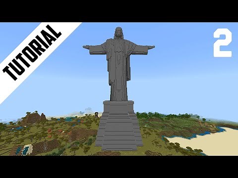 Minecraft: How to Build Christ the Redeemer Statue 2b2t (Step By Step) Part 2