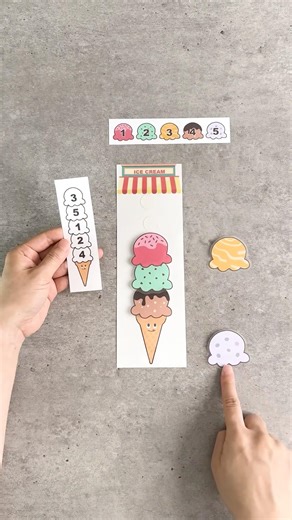 Ice Cream Coding Stack Activity #preschoolactivities #codingforkids