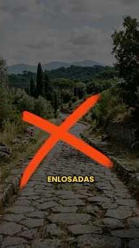 No. Las calzadas romanas no estaban enlosadas