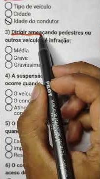 6 questions that most frequently appear on the DETRAN (Brazilian DMV) theory test.
