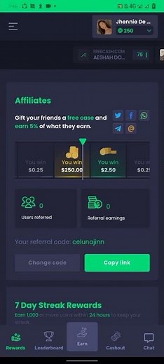Freecash Rewards New Bonus code for you!! Code (celunajinn)