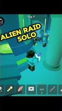 Alien Spaceship Raid *SOLO* #roblox #99nightintheforest #robloxstory