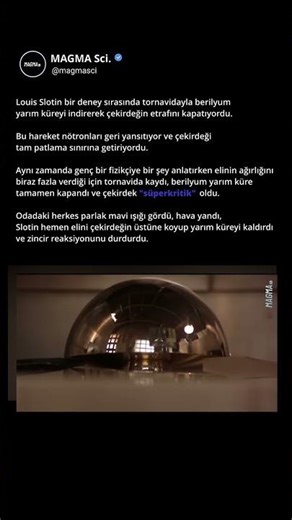 Demon Core Kazası | Elde Tutulan Nükleer Çekirdek #shorts