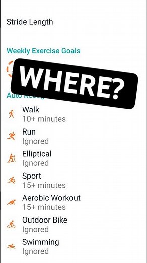 Fitbit App: Where's My Stride Length?