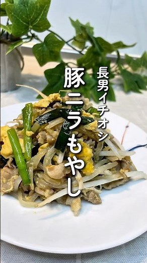 豚ニラもやし #豚バラレシピ #豚肉 #にら #簡単レシピ #晩ご飯 #もやし #料理