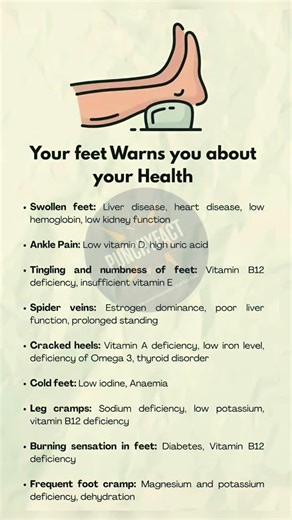 Your feet warn you about your health🏥