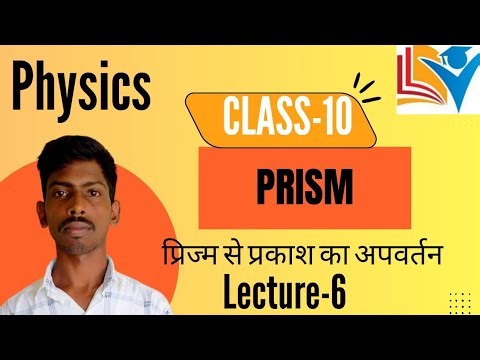 Class-10 prism, प्रिज्म से प्रकाश का अपवर्तन