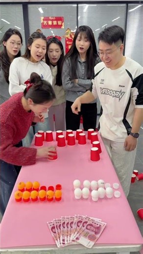 Ping Pong Ball Color Matching Contest: Guess Who Will Win? Fun in the Office! You'd Never Guess