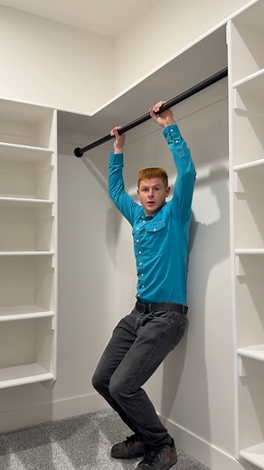 How tall are the closet rods in the new custom build home in Cedar City, Utah | Steve Holm