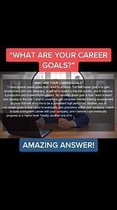 WHAT ARE YOUR CAREER GOALS? ( Job Interview Questions Answers) . #foryoupage #interview #interviewquestions #fy #interviewskills #interviewtips #jobs #foryou #interviewprep #jobinterview | English Tuition
