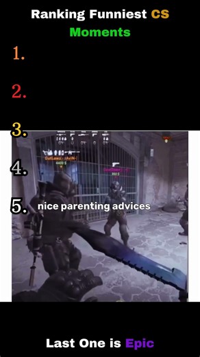 Top 5 The Best Funny CS Moments #funny #gaming#cs2