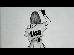 How To Draw A Lisa || Lisa Blackpink Drawing Step By Step || Easy Pencil Drawing Ideas