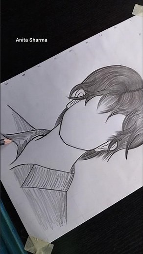 Outline Boy Drawing | Drawing Simple with pencil Art #sketch