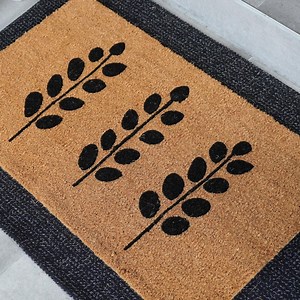 Silhouette Garden Natural Coir Doormat - Etsy