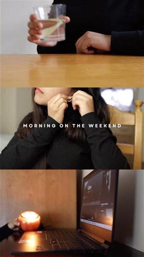 Cozy Weekend Morning Routine 🌿 | Aesthetic Get Ready With Me 🌸#pinterest#shortsvideo