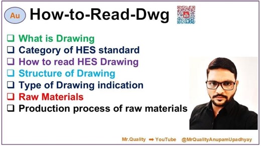 How to read Drawing/ HES standard JIS #jis #hes #drawing #symbol #engineering | ANUPAM UPADHYAY