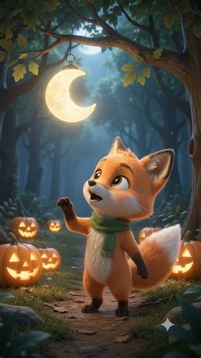 🦊🌙 Foxy’s Halloween Moonlight Surprise! 🎃 | Fun Kids Story #Shorts