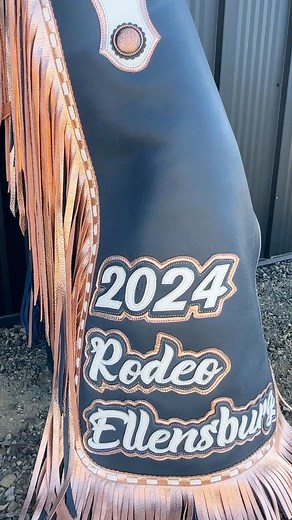 6.4K views · 215 reactions | It’s all about the details on our 2024 Ellensburg Rodeo Queen’s chaps  | Ellensburg Rodeo | Facebook