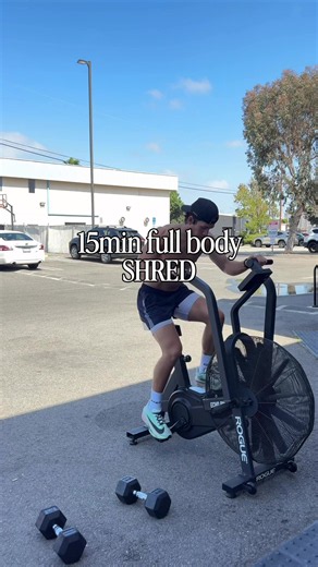 15min full body circuit 15min AMRAP 20 cal bike (or any cardio at your disposal, ideally leg dominant) 10x devil press Rack up as many rounds as you can in 15mins #fyp #workout #workoutroutine #workoutoftheday #hiit