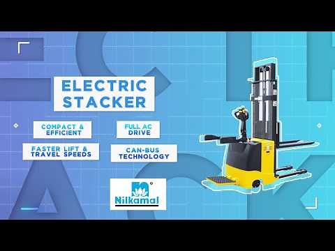 NILKAMAL ELECTRIC STACKER | NILKAMAL MATERIAL HANDLING