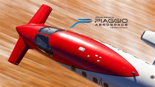Officially Licensed Piaggio P.180 Avanti II Coming for Microsoft Flight Simulator 2024