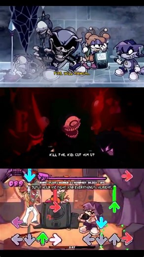 Tutorial D side VS Monster D side VS Try Harder Pt2 #fnf #fnfmod #fnfdside