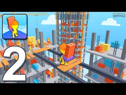 Tower Master: Collect & Build - Gameplay Walkthrough Part 2 - Build Skyscrapers With Bricks