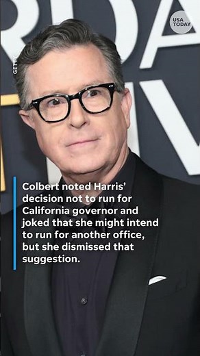 Kamala Harris on 'The Late Show with Stephen Colbert' #Shorts