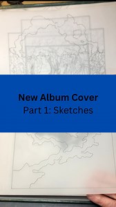 🔮 New YES (official) Album Cover Part 1: Sketches A very old friend, Henk Rogers, told me a story about when he went camping once. Late at night he went paddling into the middle of the lake, and as the ripples settled, the lake became a perfect mirror to a very brilliant night sky. He said it felt like being in space. I thought that getting that in a painting would be a good thing! I started with a horizon low down with a lot of sky but then I realised no, I’ll show with ocean in the main area 
