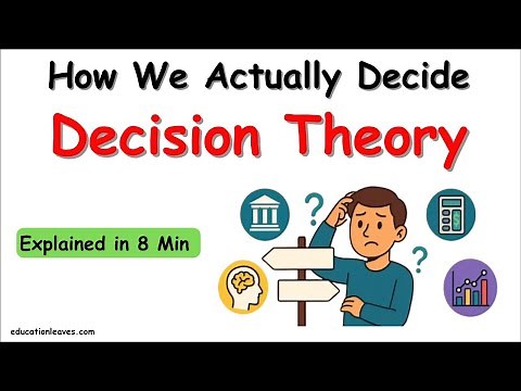 Decision Theory | Theory of Decision making #decisiontheory #decisionmaking