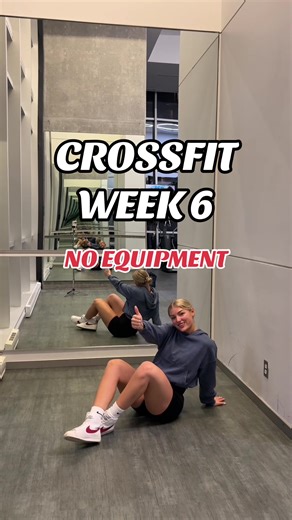 CROSSFIT WEEK 6 🔥 NO EQUIPMENT !!! 💪🏼 Execute the circuit 1 to 3 times depending on your level. 💥 If you’re a beginner, it will be easier for you to choose the butterfly sit-ups. You can also do kneeling push-ups. ❤️ #workout #homeworkout #workoutroutine #crossfit #gymtok