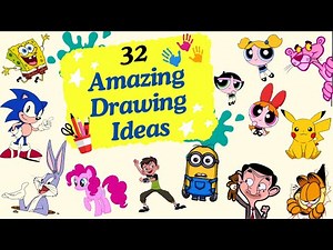 Learn to Draw 32 Awesome Cartoon Characters Step by Step!