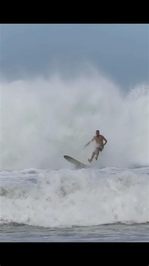 I broke my tooth on this wave using a GoPro in big surf at Playa Guiones, Nosara, Costa Rica￼