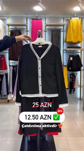 Enbrend_ic_geyim on Instagram: "ENDİRİMLƏR Davam Edir⛄️ETİKET🏷️-50% ENDİRİM Bu Fürsəti Əldən Qaçirmayin💥 07.01.2026 tarixindən etibarən mağazada gördüyünüz bütün məhsullar ETİKET−50% endirimdədir. ❗️Endirimli məhsullarda dəyişdirmə və qaytarma yoxdur. Amark Fashion •Ünvan:Əhmədli metrosunun çıxışı Bank of Baku ilə üzbə-üz📍 •Əlaqə nömrəsi📲 099-350-00-01 •İş saatı 🕦 09:00-21:00 •Çatdırılma xidmətimiz aktivdir📦 •Yüksək keyfiyyət✅ 𝐊𝐑𝐄𝐃𝐈̇𝐓 𝐀𝐊𝐓𝐈̇𝐕𝐃𝐈̇𝐑🗣 @amark_fashion @amark_ic_gey